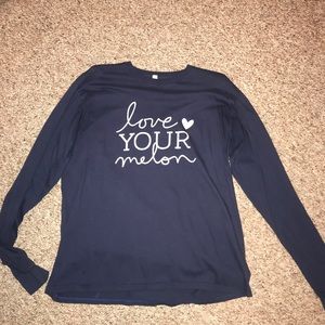 Navy blue Love Your Melon long sleeve